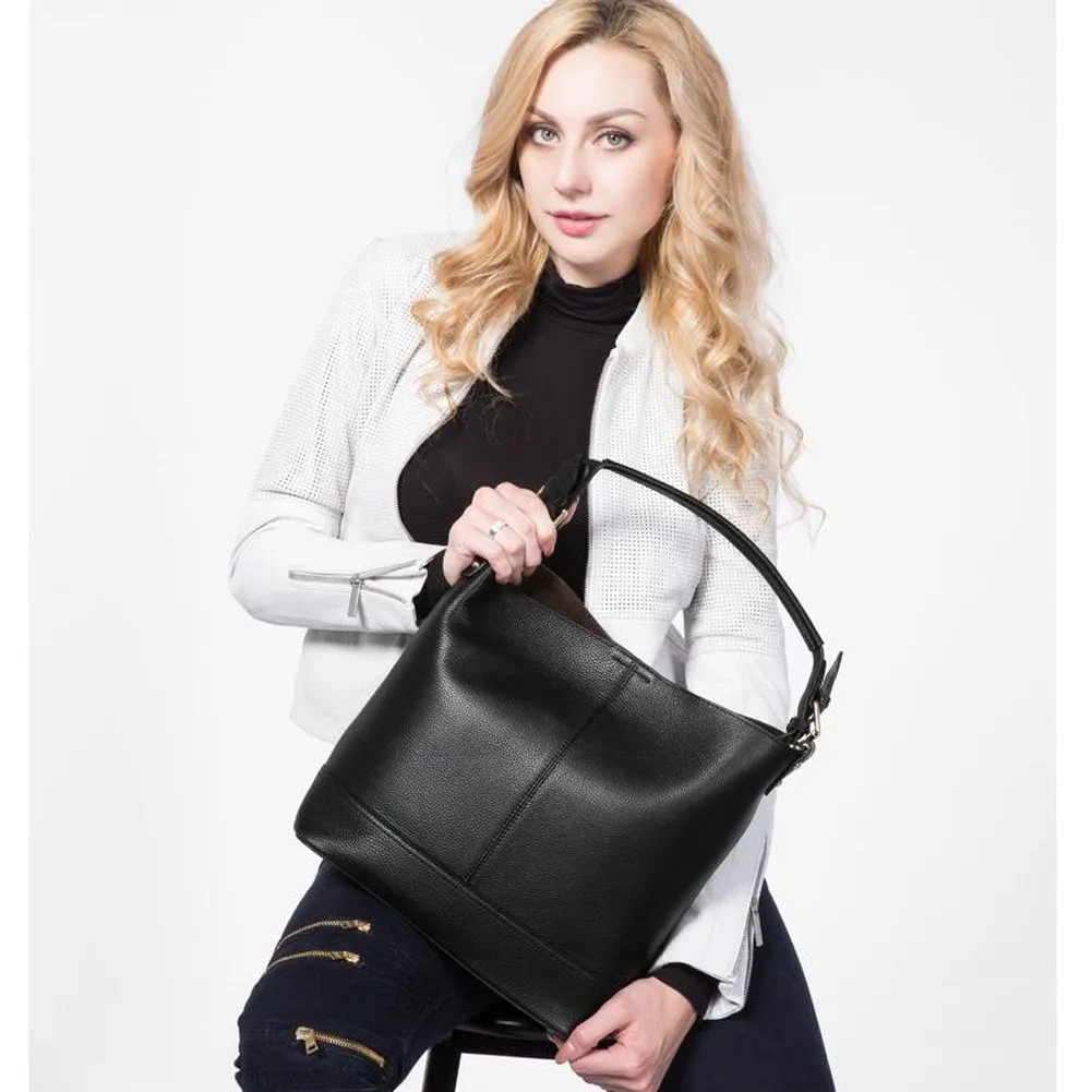 <bold>Bucket  / Tote Bag <br>Genuine-Leather