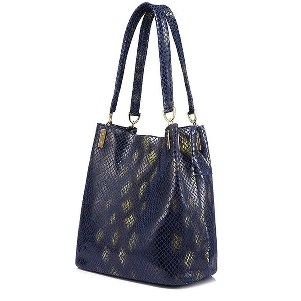 <bold>Bucket  / Tote Bag <br>Genuine-Leather