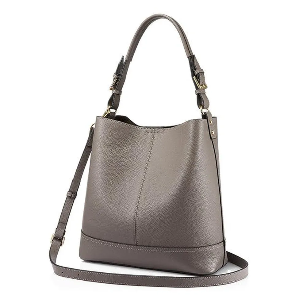 <bold>Bucket  / Tote Bag <br>Genuine-Leather