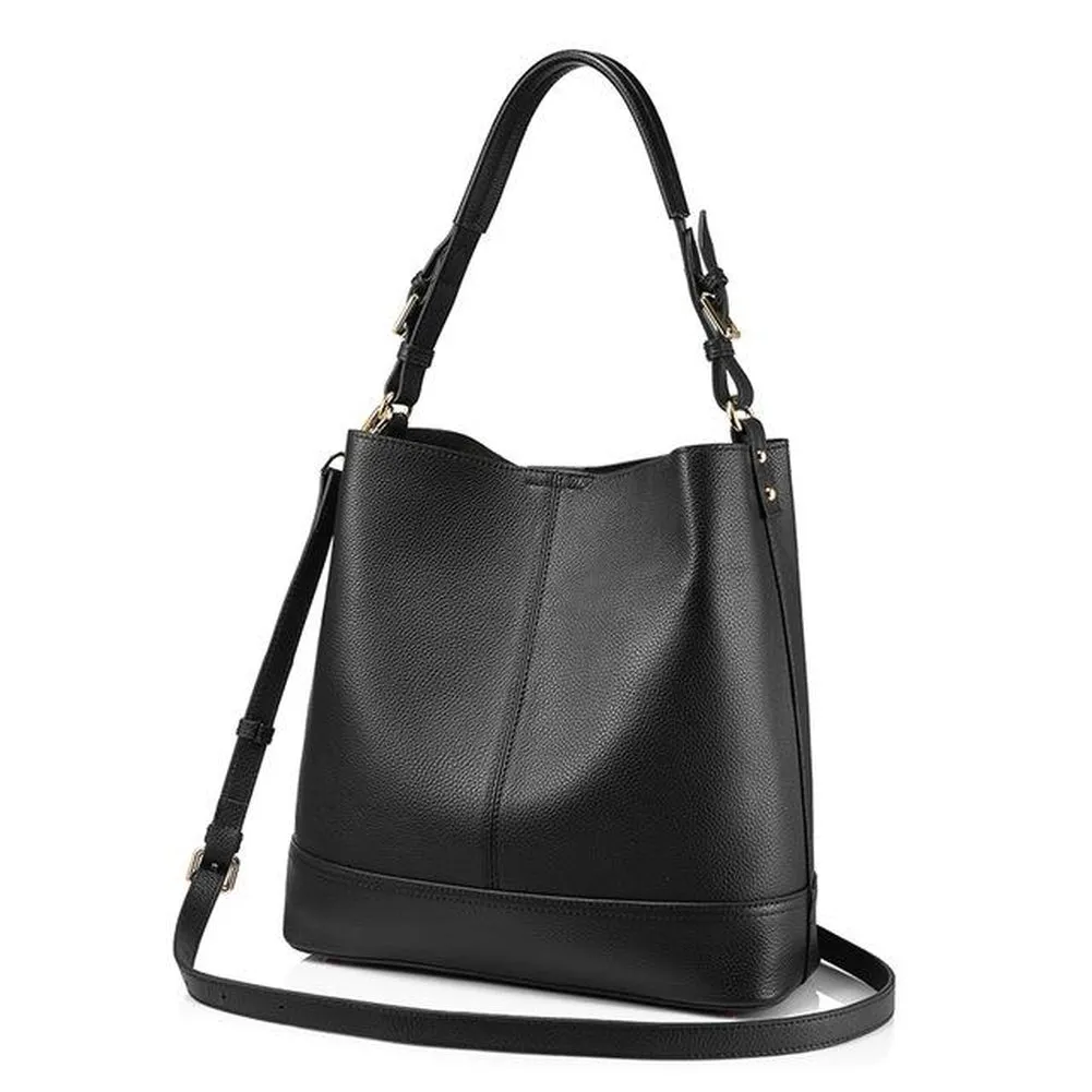 <bold>Bucket  / Tote Bag <br>Genuine-Leather
