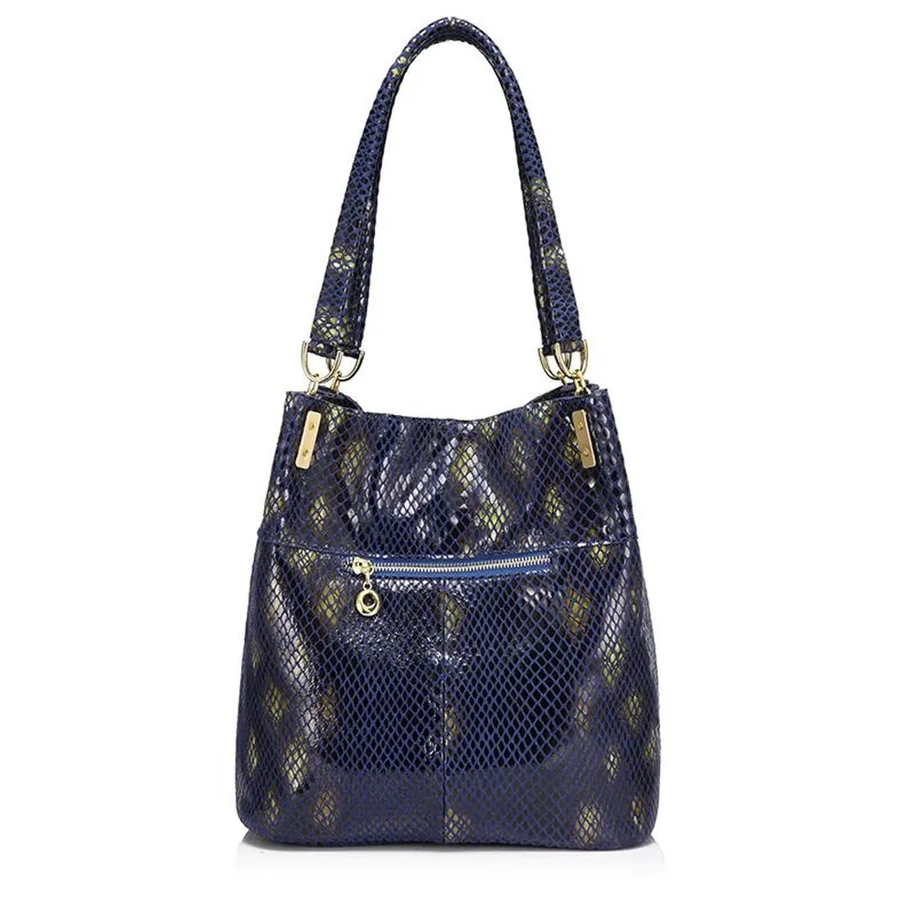 <bold>Bucket  / Tote Bag <br>Genuine-Leather