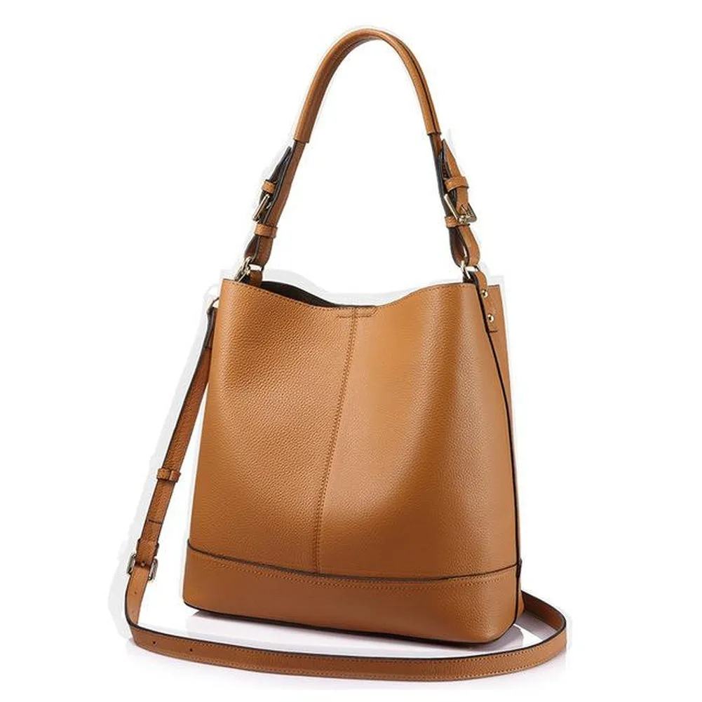 <bold>Bucket  / Tote Bag <br>Genuine-Leather