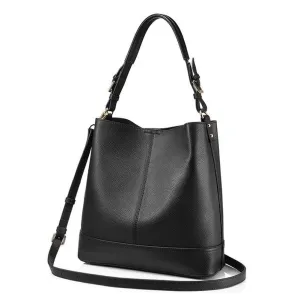 <bold>Bucket  / Tote Bag <br>Genuine-Leather