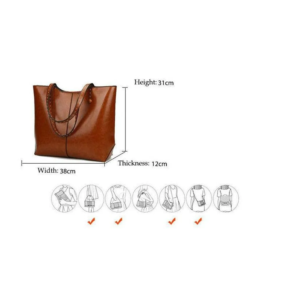 <bold>Tote  / Shoulder Bag  <br>Vegan-Leather