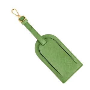 Luggage Tag | Green _saffiano