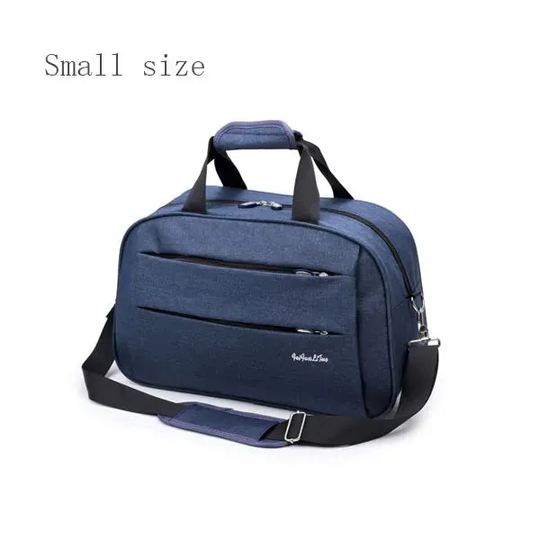 Luggage travel bags Waterproof canvas men women big bag on wheels man shoulder duffel Bag black gray blue carry on cabin luggage