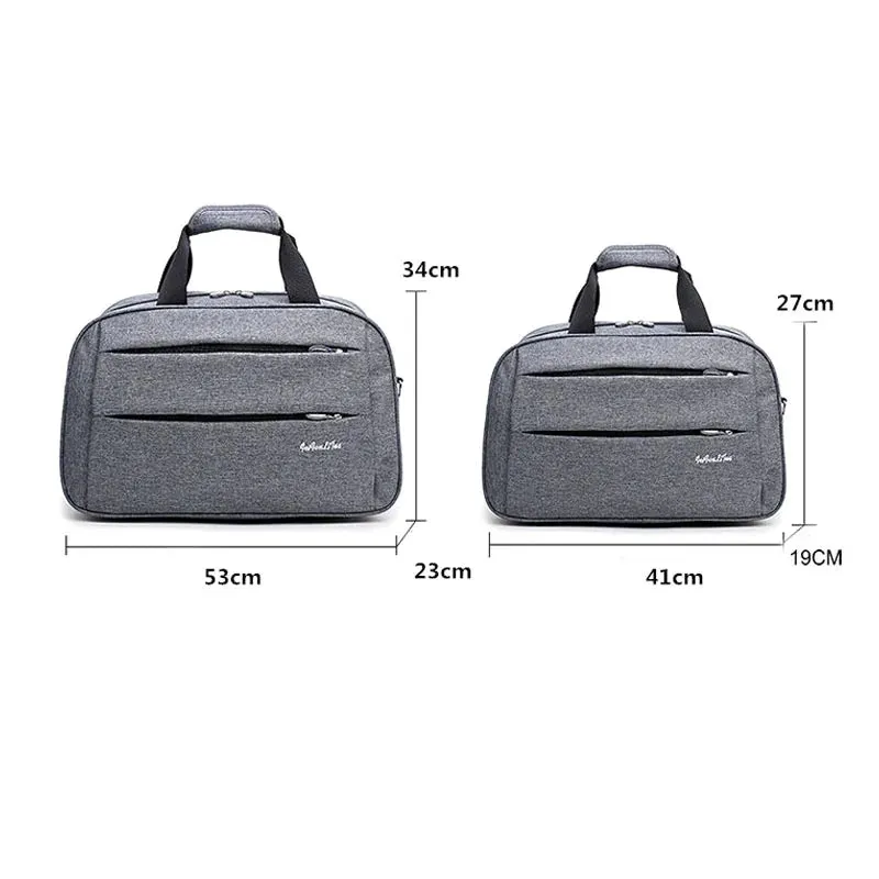 Luggage travel bags Waterproof canvas men women big bag on wheels man shoulder duffel Bag black gray blue carry on cabin luggage