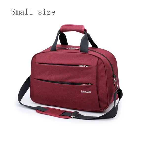 Luggage travel bags Waterproof canvas men women big bag on wheels man shoulder duffel Bag black gray blue carry on cabin luggage