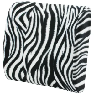 Lumbar and Back Rest Massage Pillow - Zebra Print