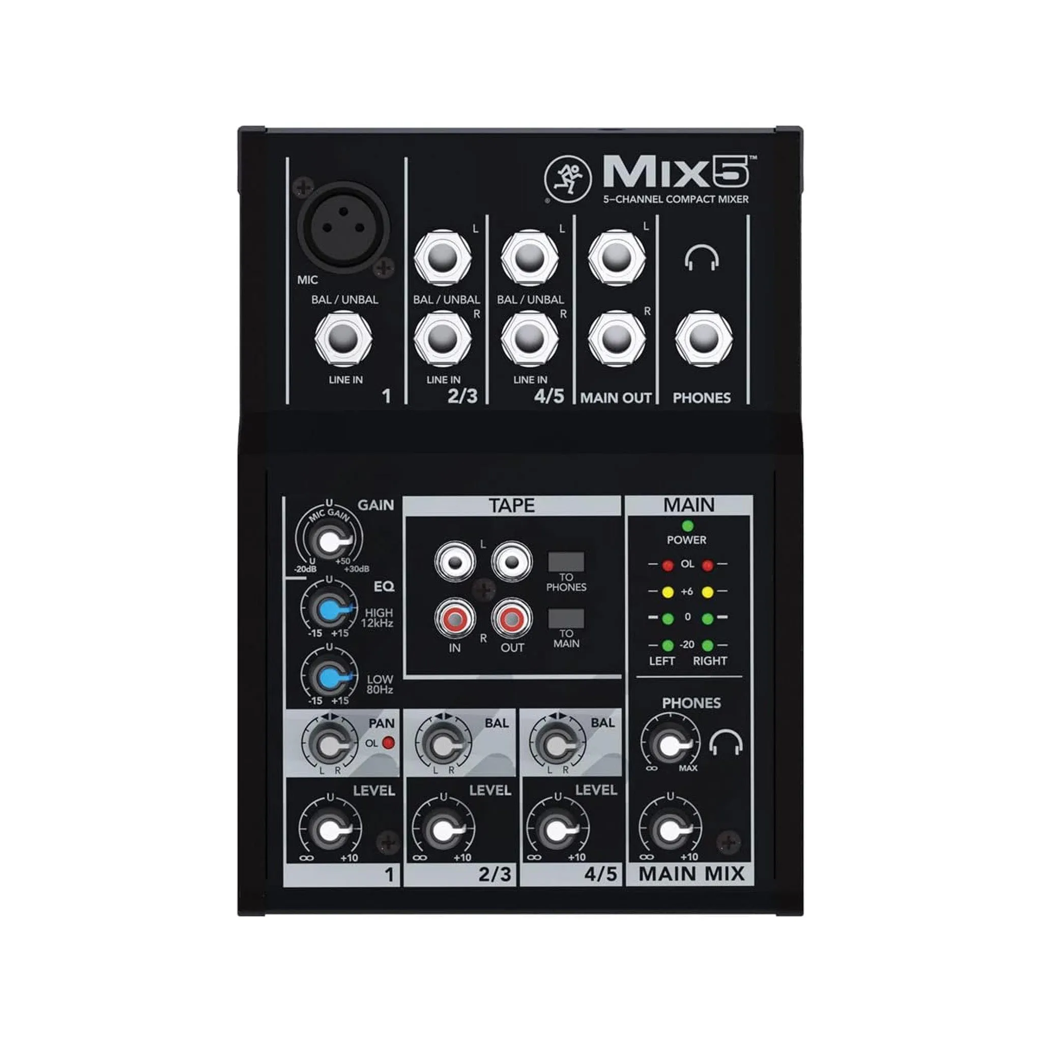 Mackie Mix5 5-Channel Compact Mixer