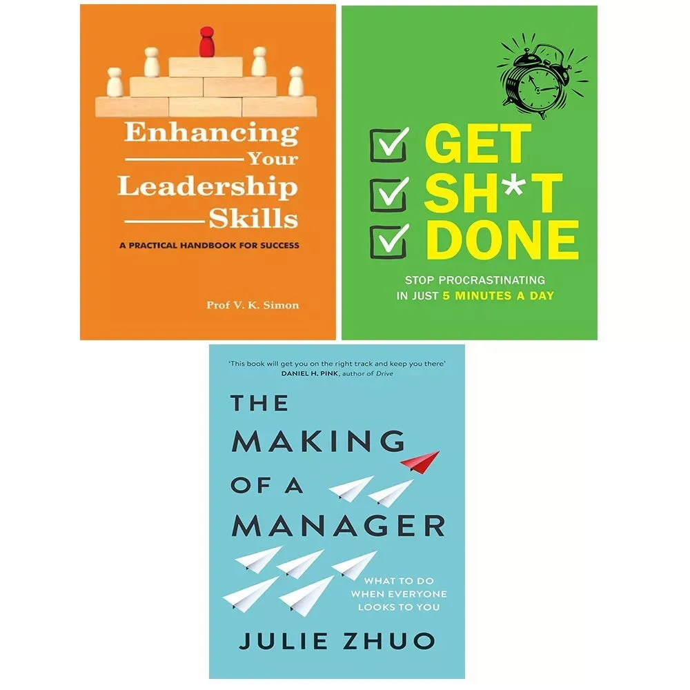 Making of a Manager, Enhancing Your Leadership Skills, Get Sh*t Done 3 Books Set