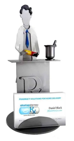 Male Pharmacist Business Card Holder