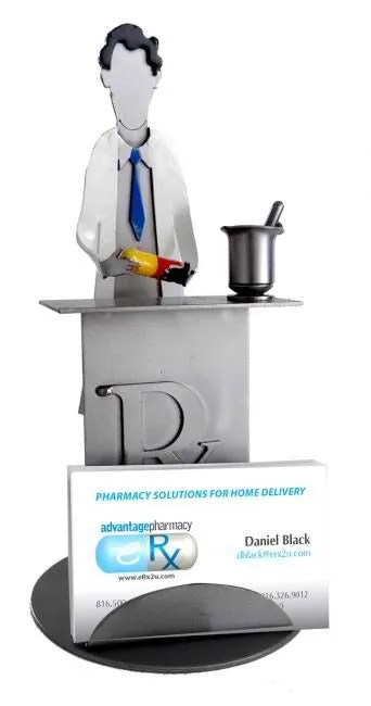 Male Pharmacist Business Card Holder