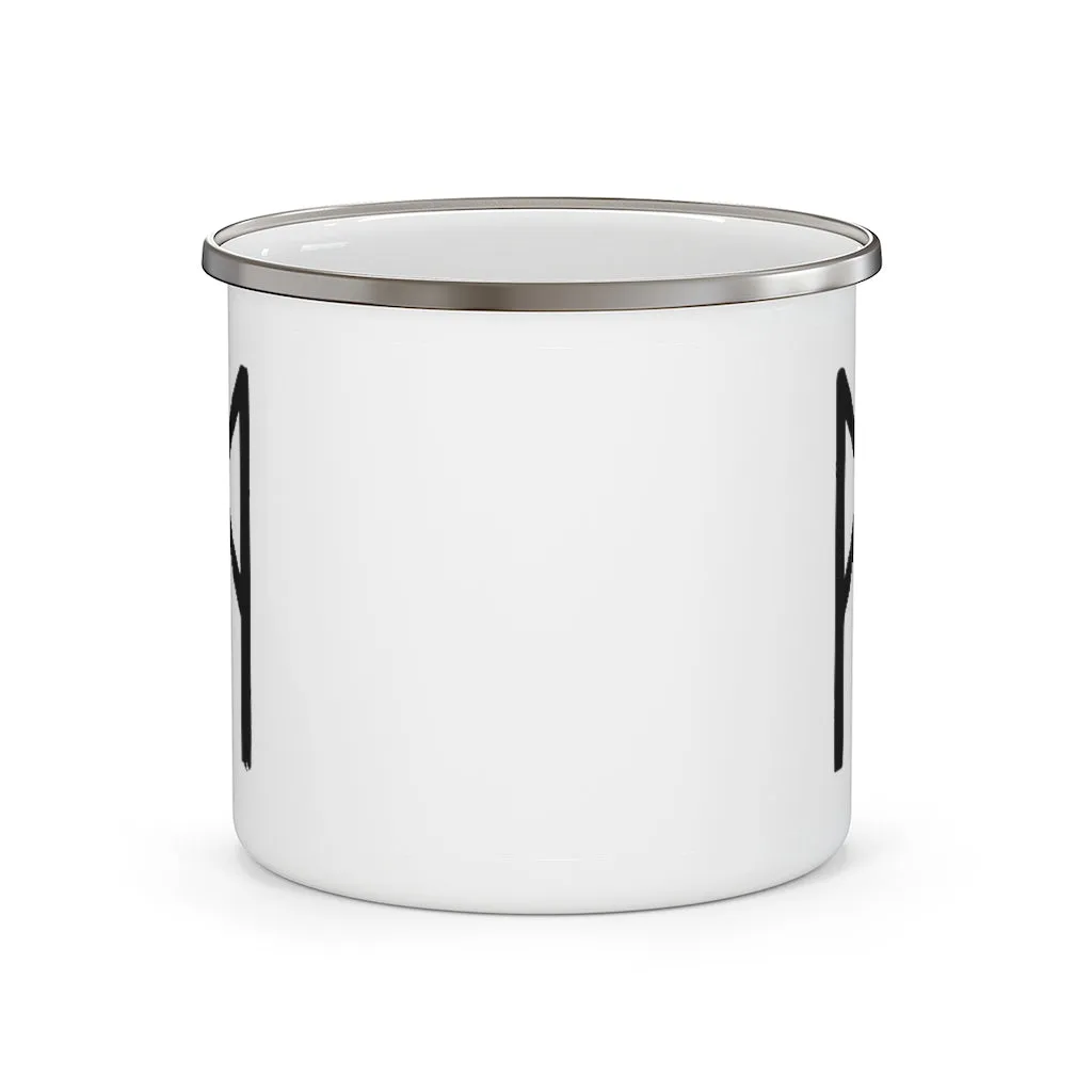 Mannaz (Mankind) Viking Rune Enamel Camping Mug