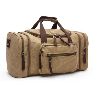 MARKROYAL Mens Canvas Travel Duffel Male Large Capacity Travel Bags Travel Tote Carry on Crossbody bag Overnight Dropshipping