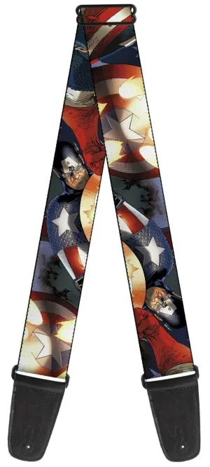 Marvel Captain America Guitar Strap by Buckle Down