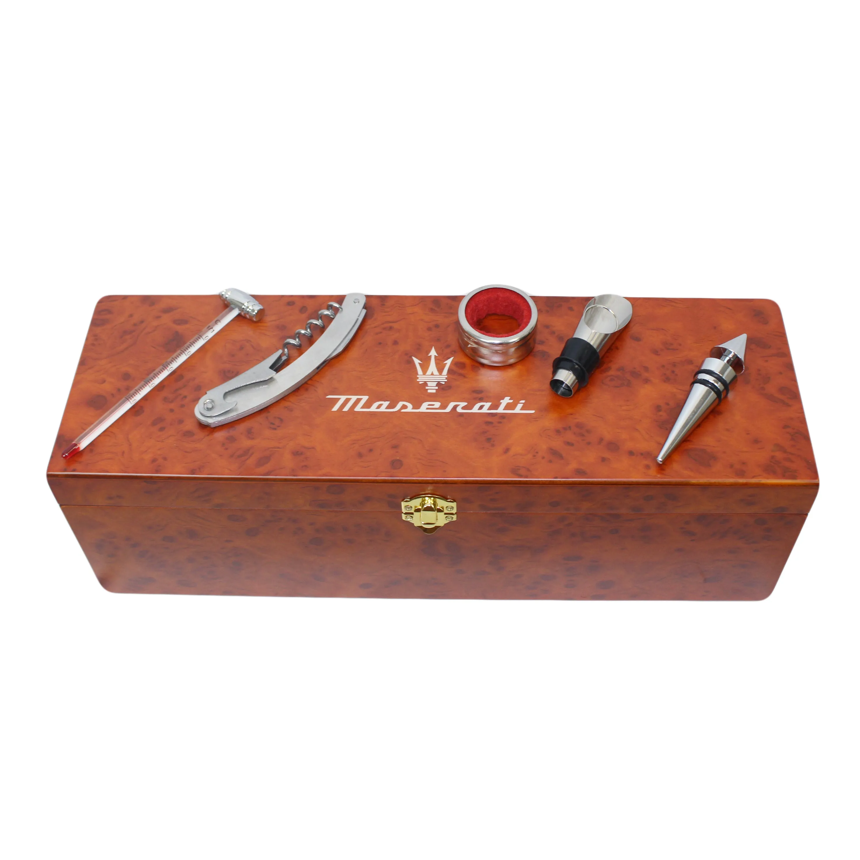 Maserati Wine Box with 5-Piece Tool Set