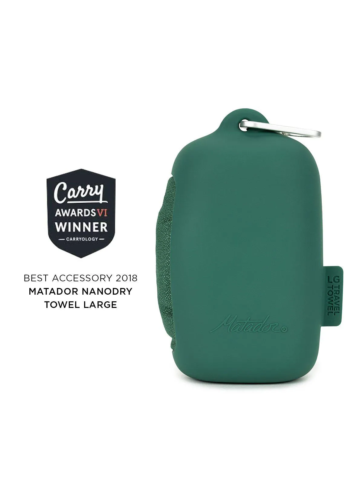 Matador NanoDry Shower Towel Large Forest Green