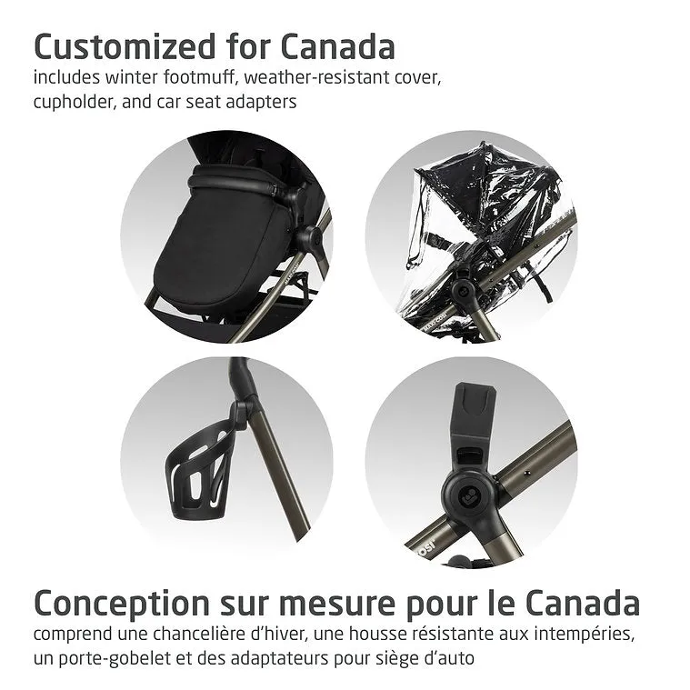 Maxi-Cosi Zelia Luxe 5-in-1 Modular Travel System - New Hope Black