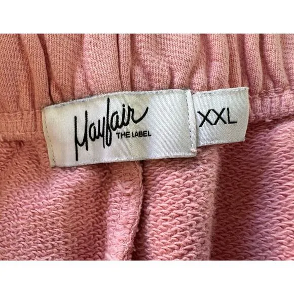 MAYFAIR Your Emotions Are Valid Emotional Soft Pink Sweat Lounge Shorts Size XXL
