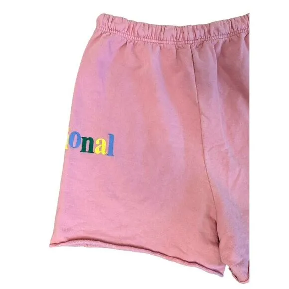 MAYFAIR Your Emotions Are Valid Emotional Soft Pink Sweat Lounge Shorts Size XXL