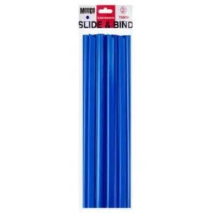 Meeco Slide Binder 15mm Blue 10 Pack