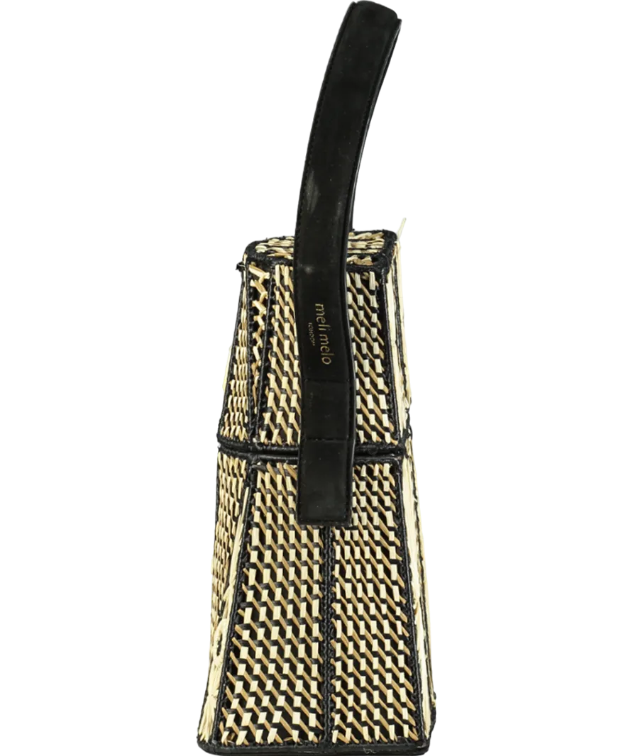 Meli Melo Cream Straw Lid Handbag One Size