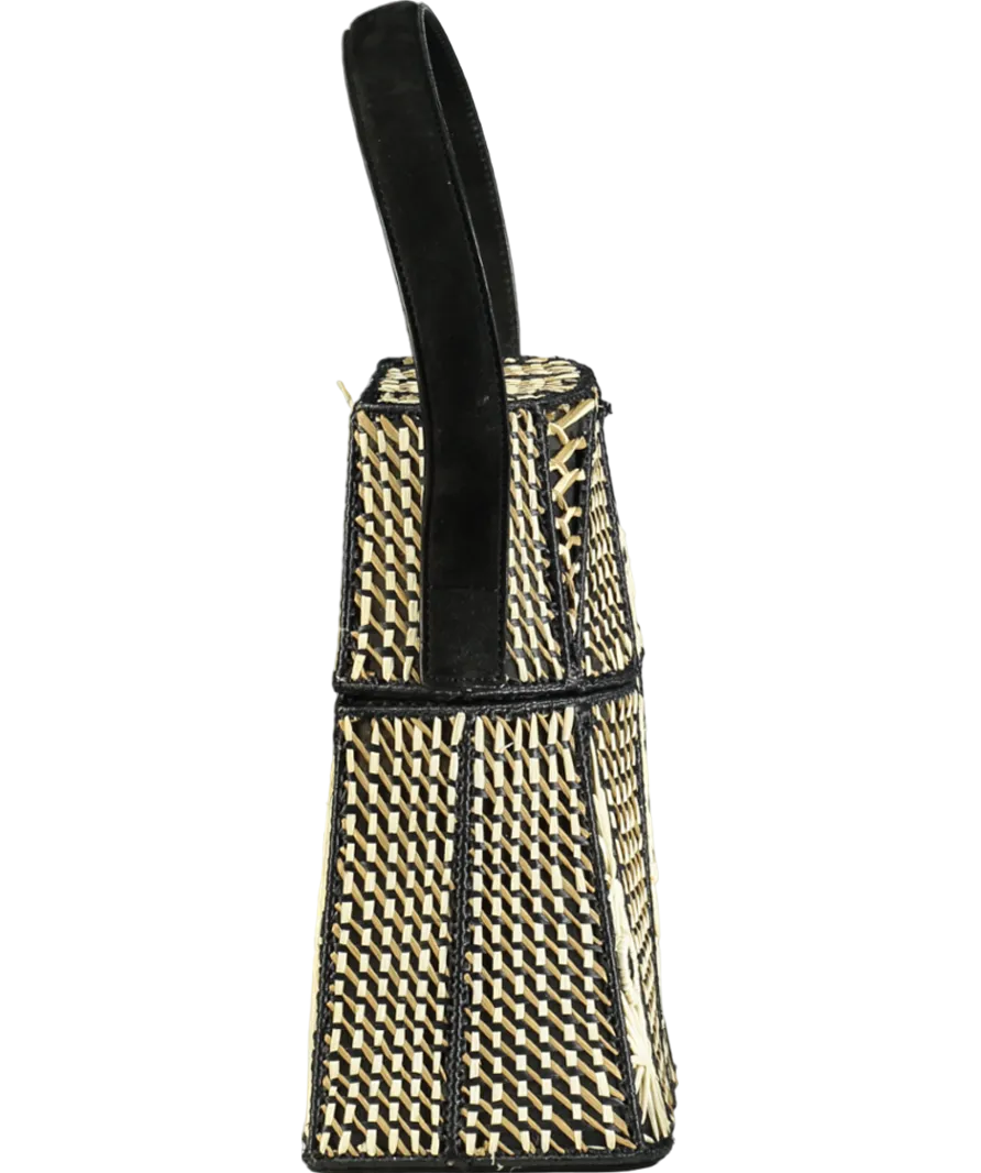 Meli Melo Cream Straw Lid Handbag One Size