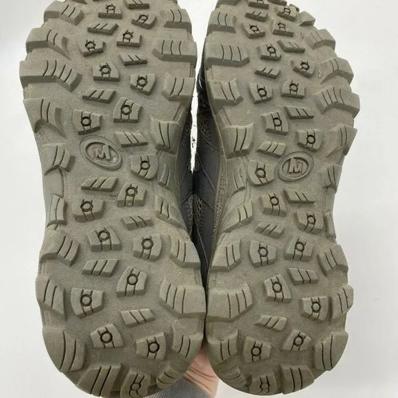 Merrell Mid Waterproof HILLTOP Ventilator Hiking Boot Girls Sz 5 Gray Blue