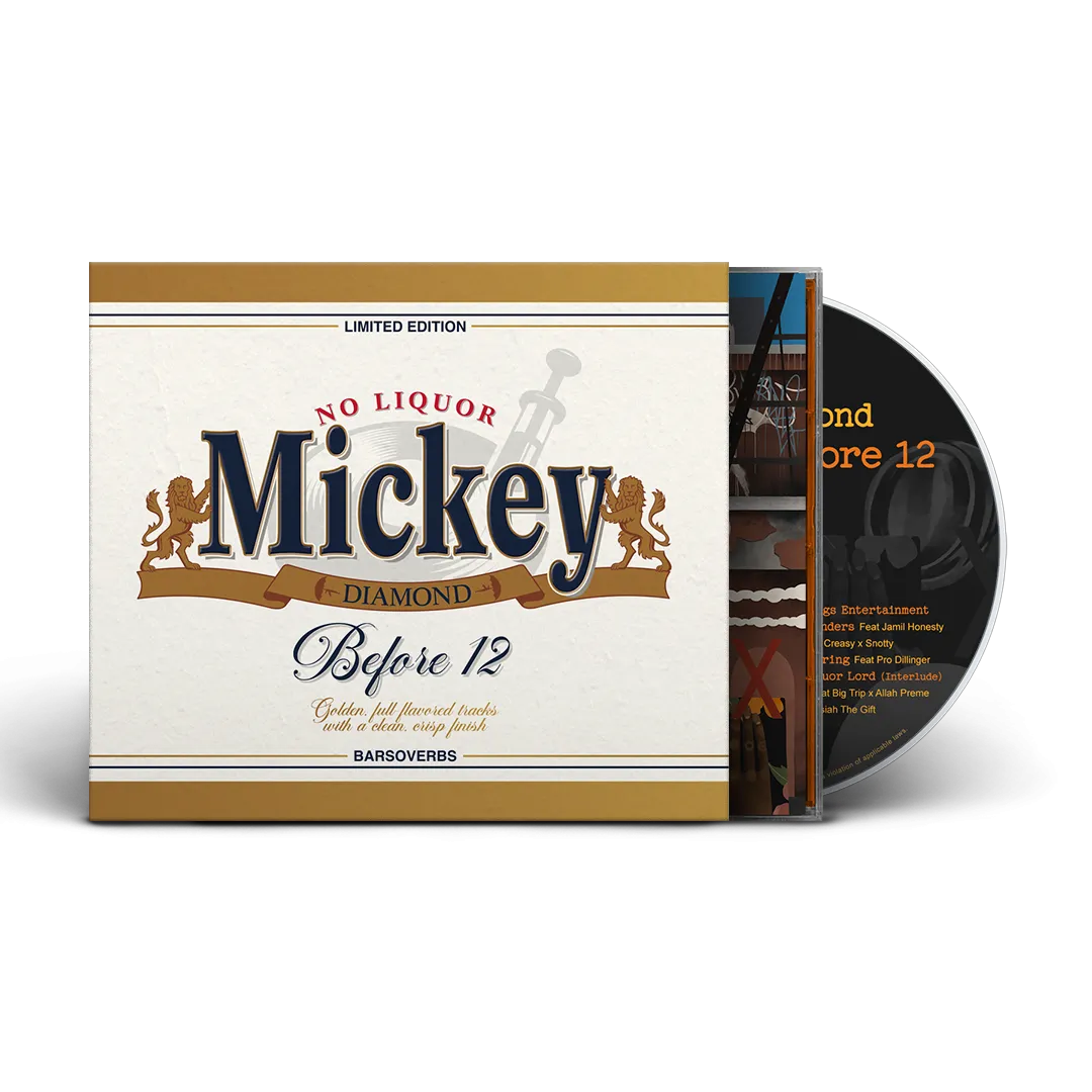 Mickey Diamond - No Liquor Before 12 (2nd Edition) (Beer O-Card Jewel Case CD) (INTERNATIONAL ONLY) (10 MINS ONLY)