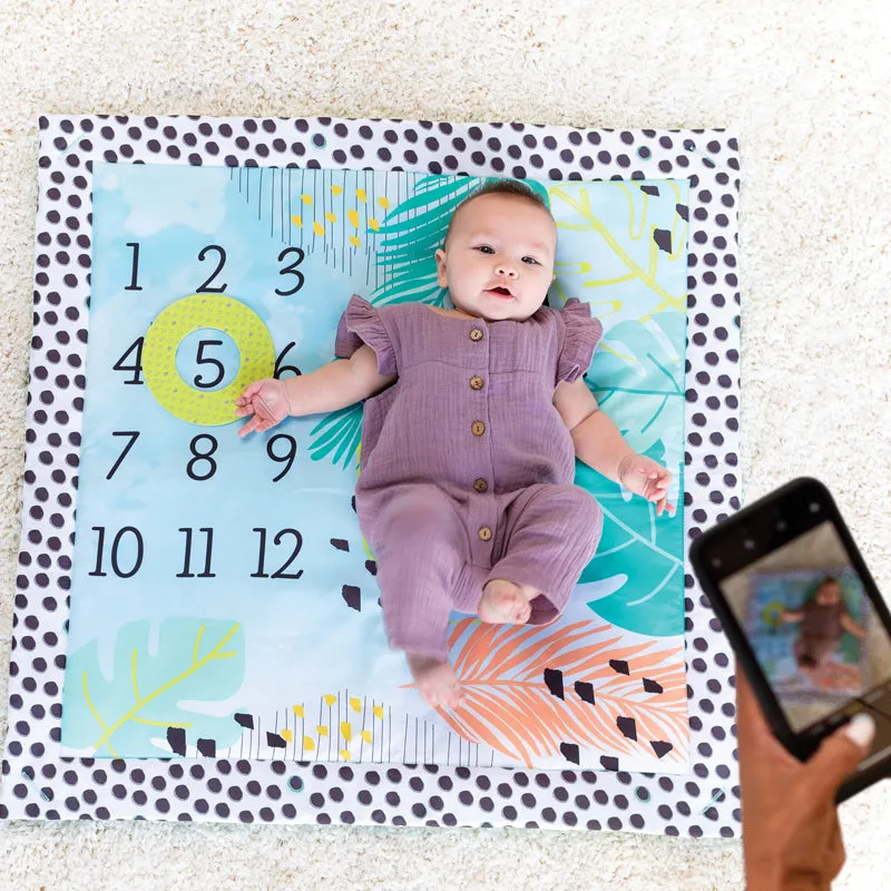 Milestone Moments | Newborn Portable Baby Play Mat | Baby Gym