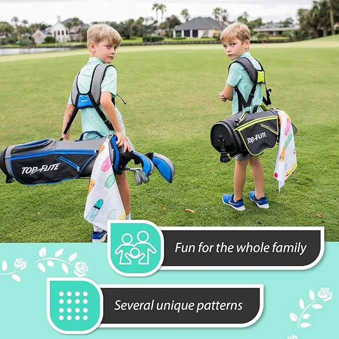 Millie Rose Pickleball Towels in Fashionable Prints - Cute 15x17 inch Microfiber & Cotton Athletic Towels with Carabiner Clip - Pickleball Accessories, Pickleball Gifts (Pickleball is Life)