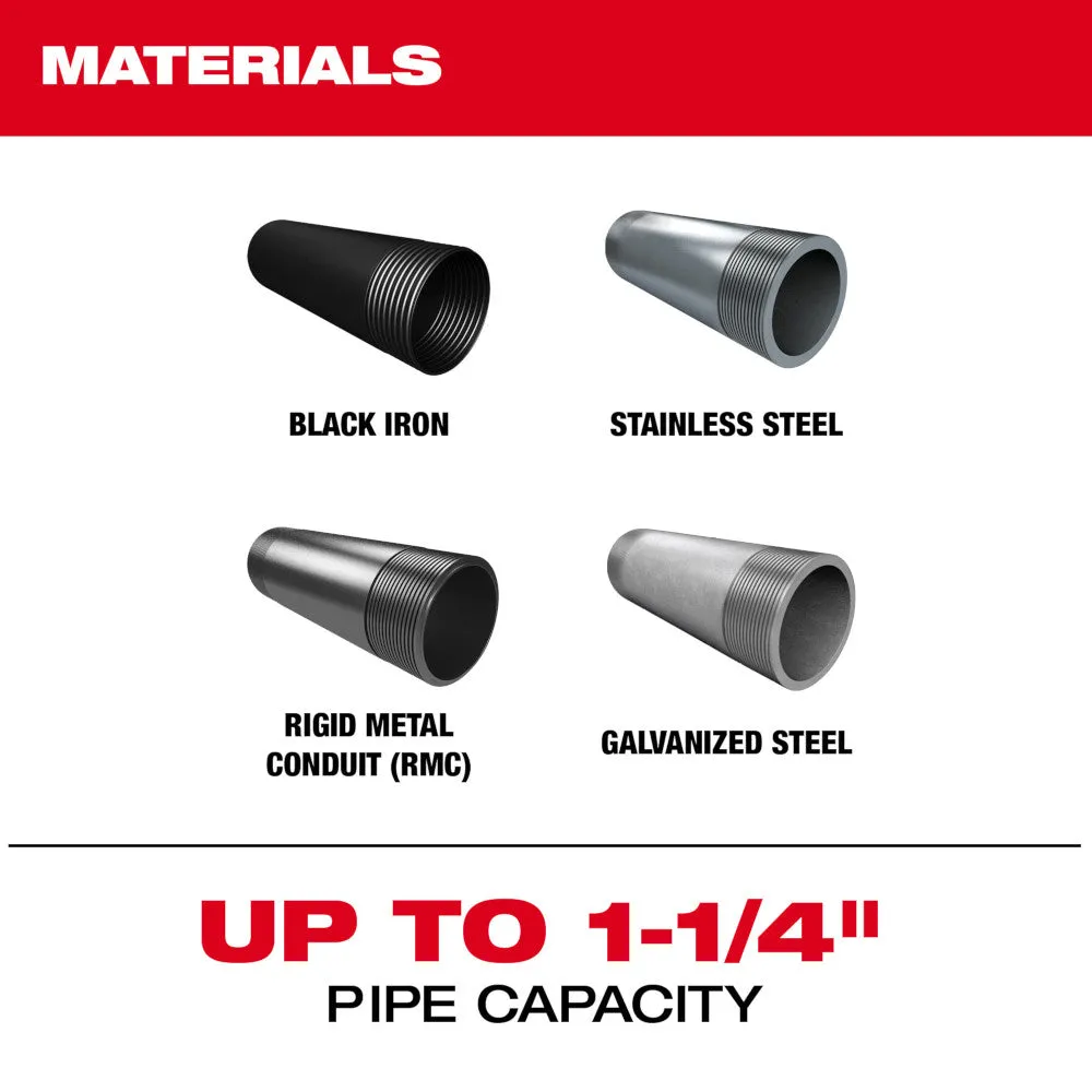 Milwaukee 2870-22 M18 FUEL Compact Pipe Threader with ONE-KEY