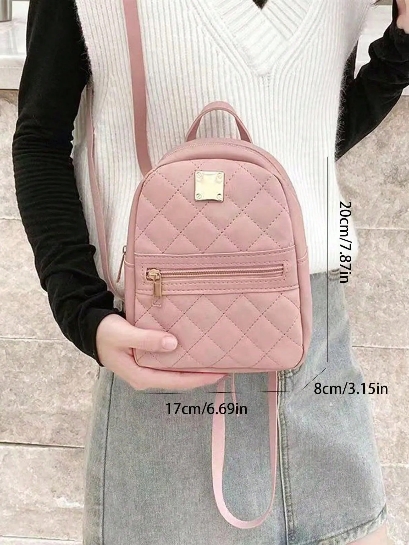 Mini PU Leather Multifunction Backpack