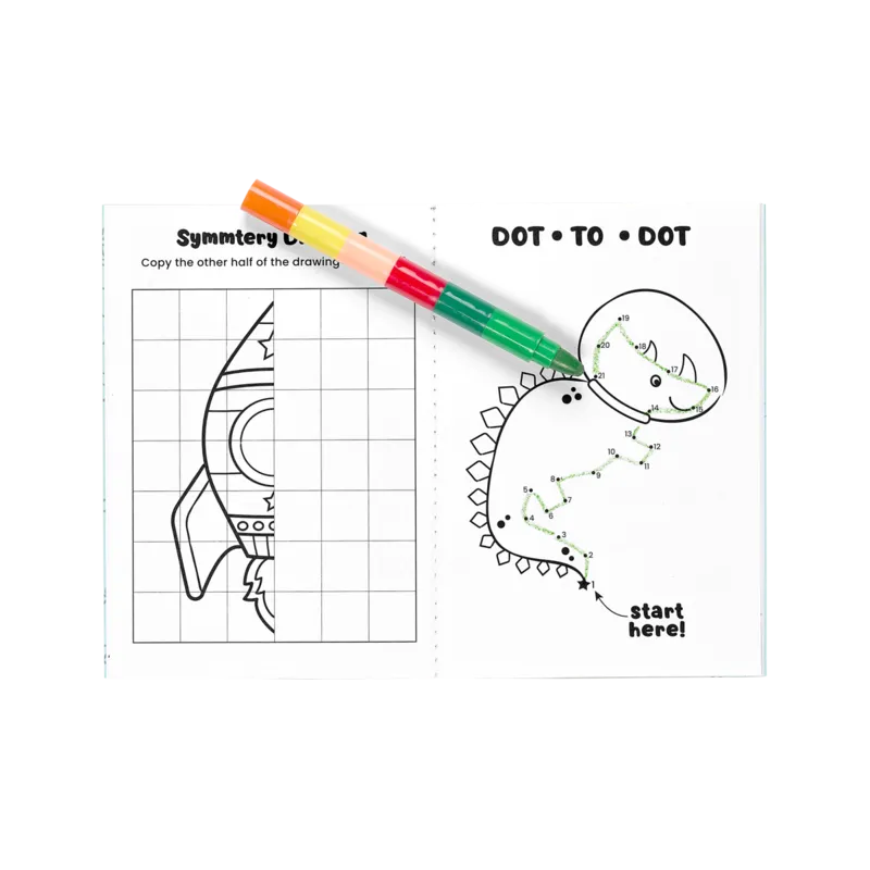 Mini Traveller Coloring   Activity Kit - Dinosaurs in Space