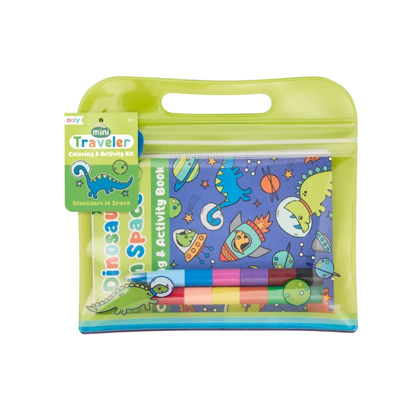 Mini Traveller Coloring   Activity Kit - Dinosaurs in Space