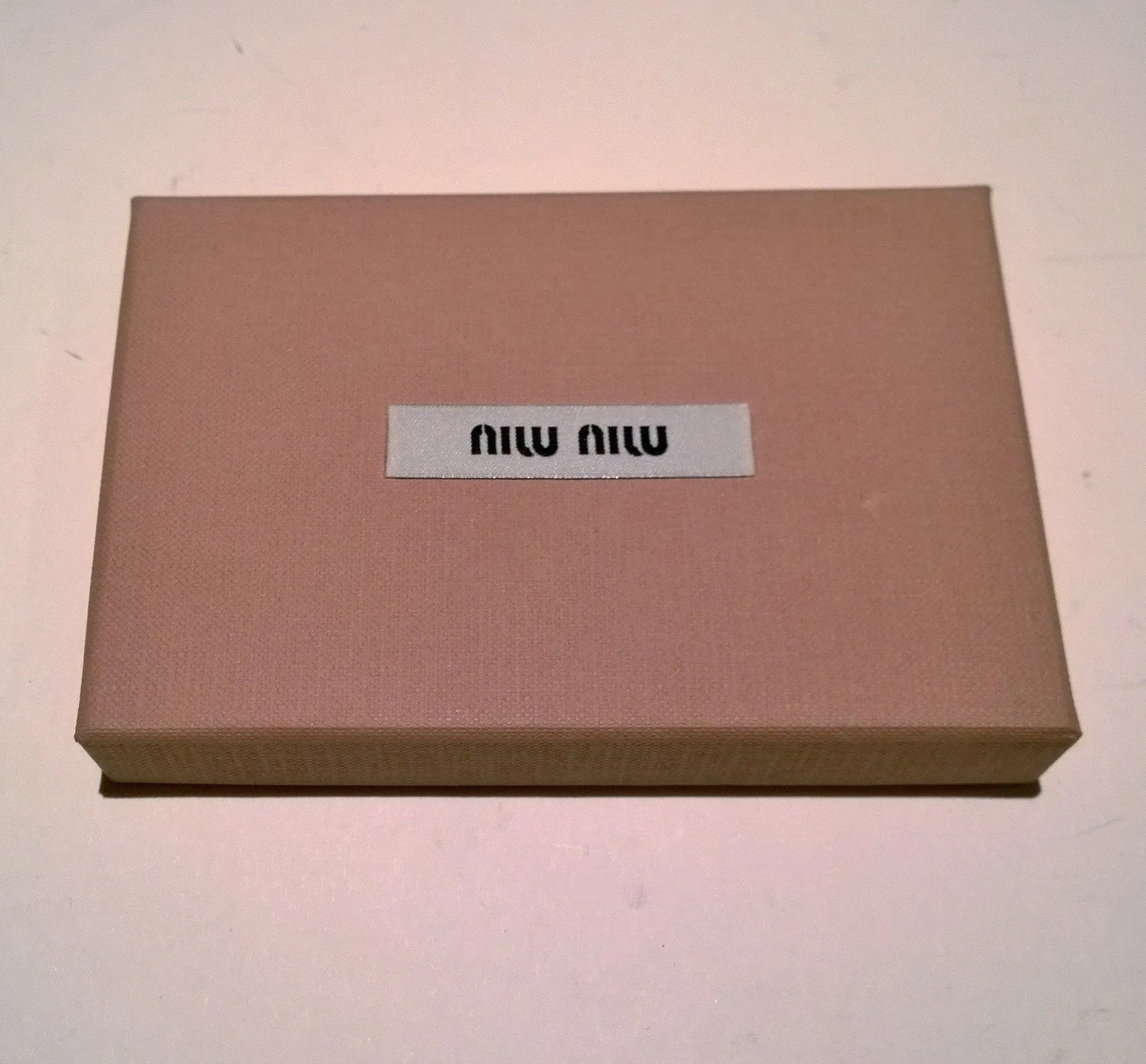 Miu Miu Key Chain Logo Bag Charm with Yellow Leather New in Box