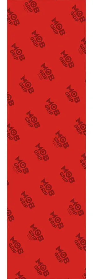 Mob Pliego Transparente de Lija de Skate roja