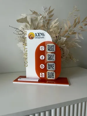 Modern 4 QR Sign Style 4   Card Holder