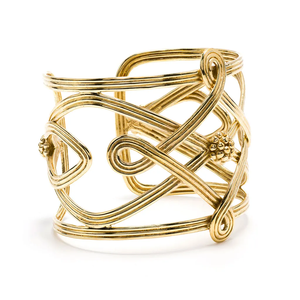 Monique Compass Cuff - Gold