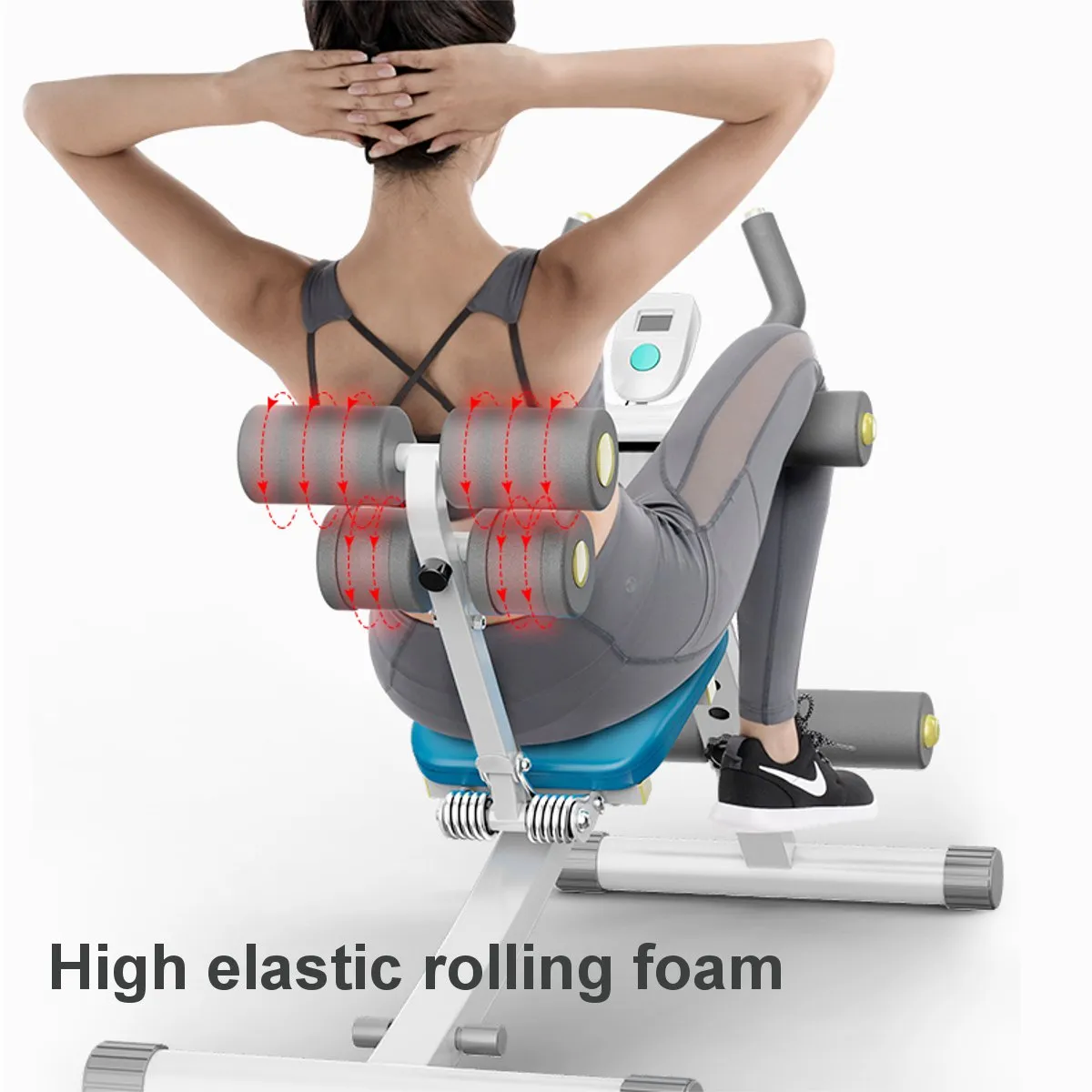 Multifunction 4 Levers Adjustable Bench Sit Up Abdominal Trainer Exercise Bench Home Gym Fitness