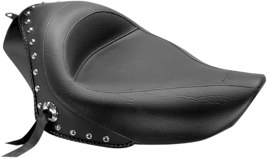 Mustang 76174 Studded Solo Seat - Chrome Studs