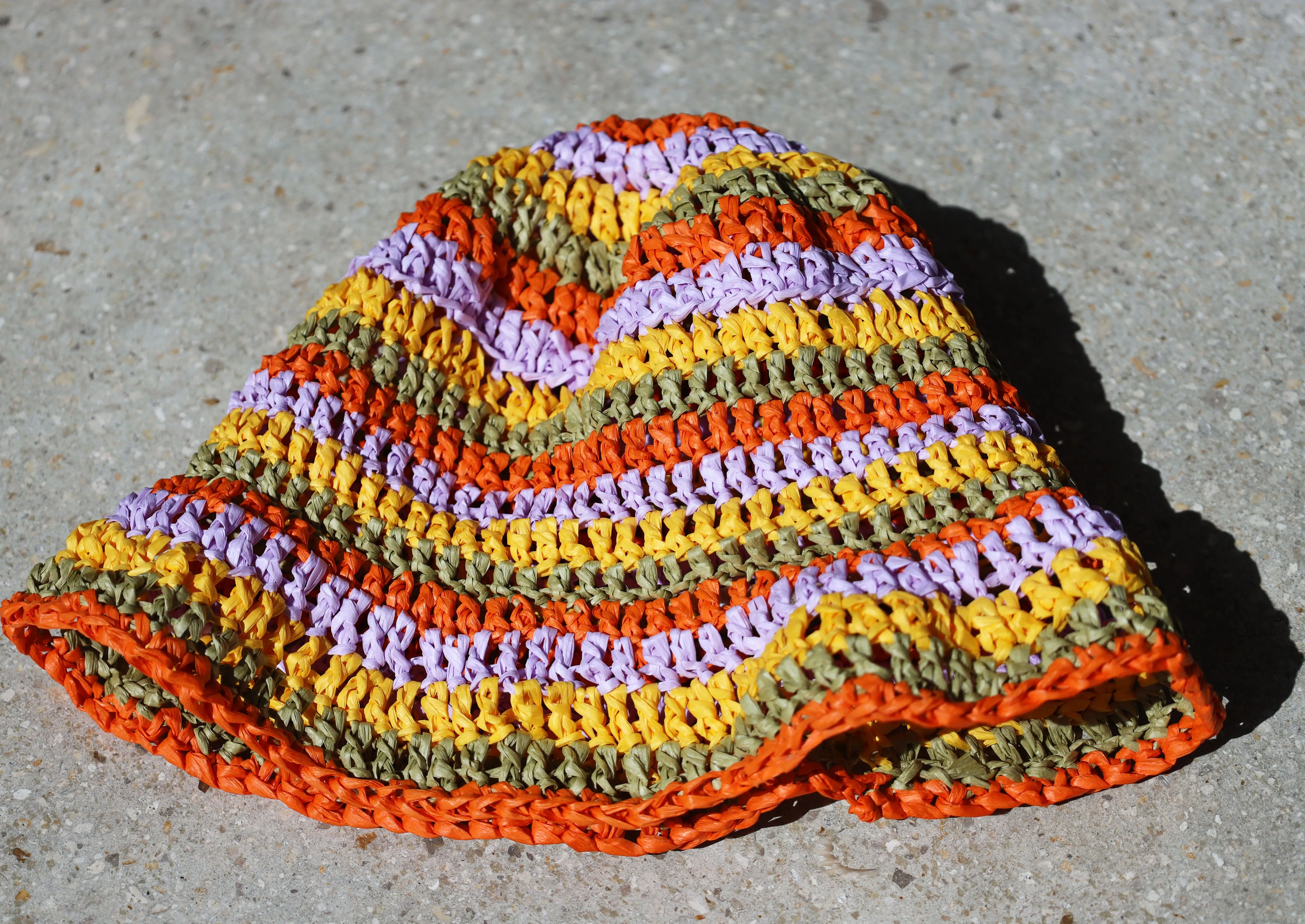 Mya Raffia Crochet Bucket Hat