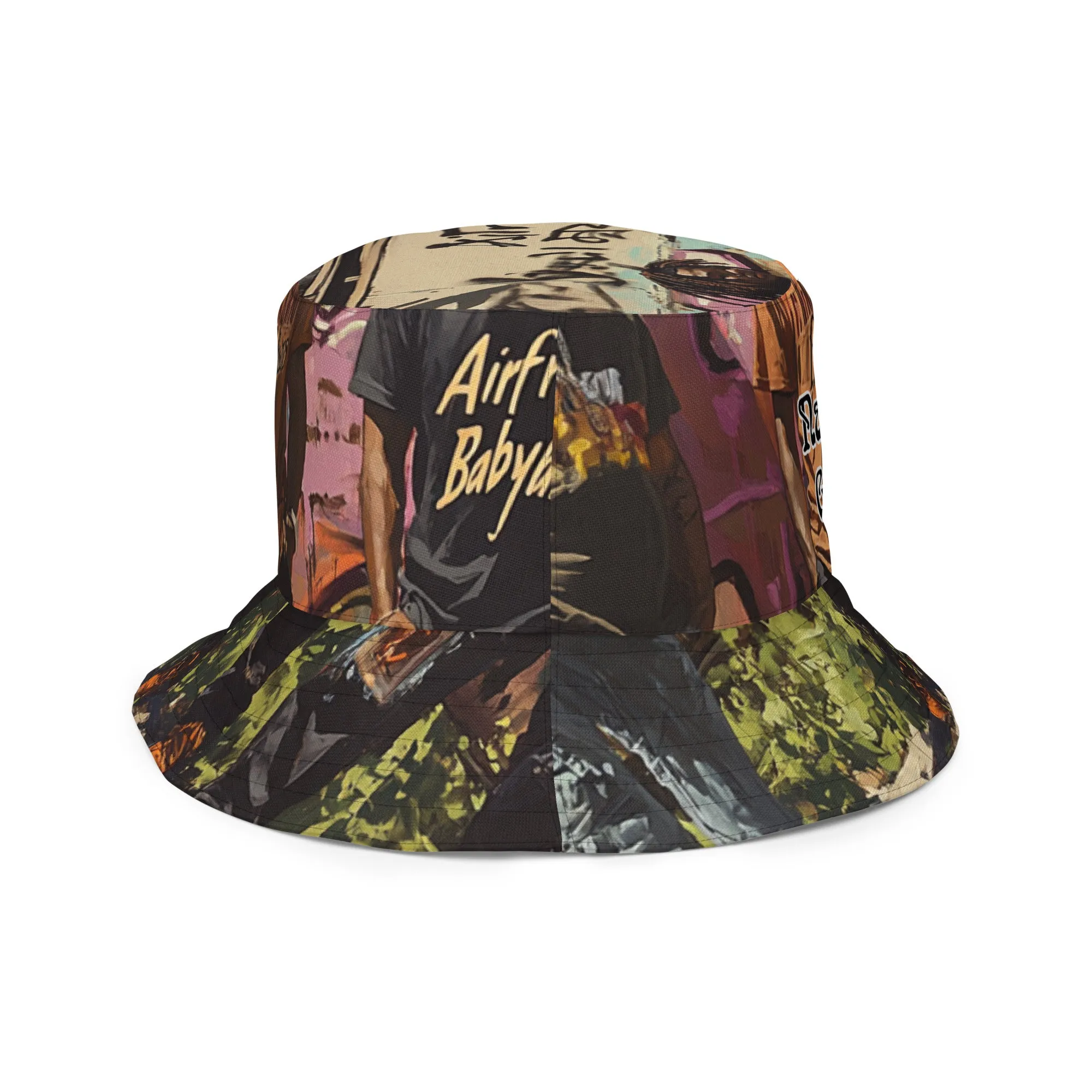Nappy Gang Grafiti 3 Homies Reversible bucket hat