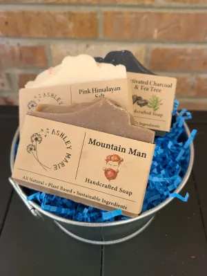 Natural Vegan soap bucket Gift Set