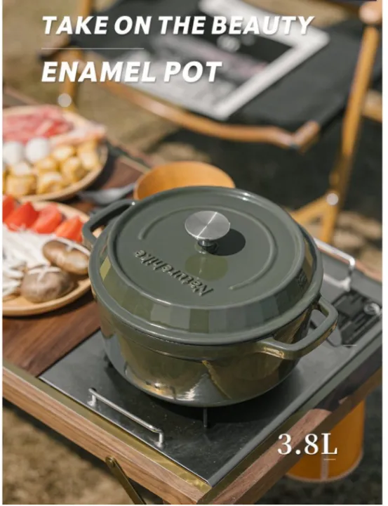 Naturehike - Cast Iron Enamel Pot 24cm