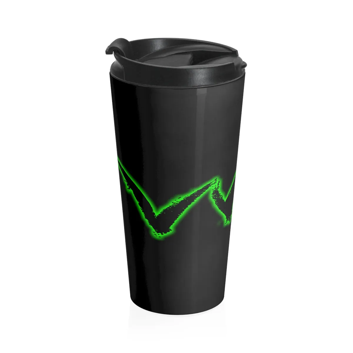 Neon Green/ Stainless Steel Travel Mug