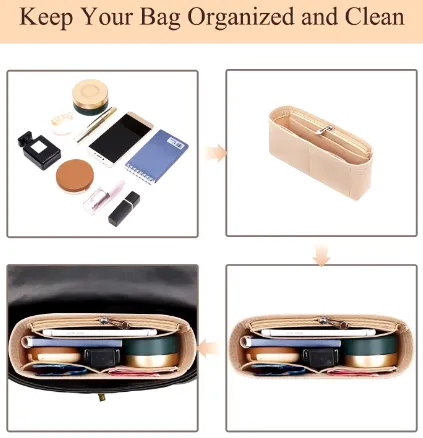 NEW Bag Organizer for Longchamp Small Handbag Inner Finishing Storage Purse Liner Insert Organizer Mini Size
