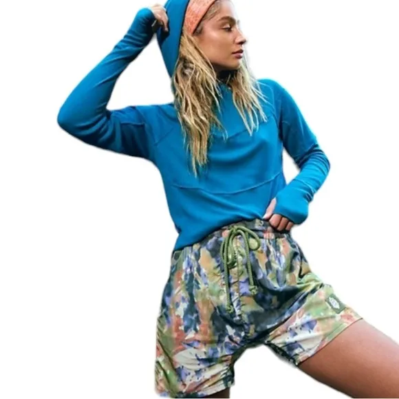 New Free People✨The Switchback Shorts - Watercolor