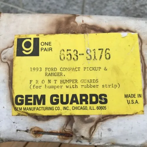 NOS Ranger/Bronco II/Explorer Bumperettes - Gem Guards